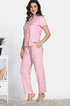Zivame Sweetheart Diaries Knit Poly Pyjama Set - Rose Shadow — thumbnail 3